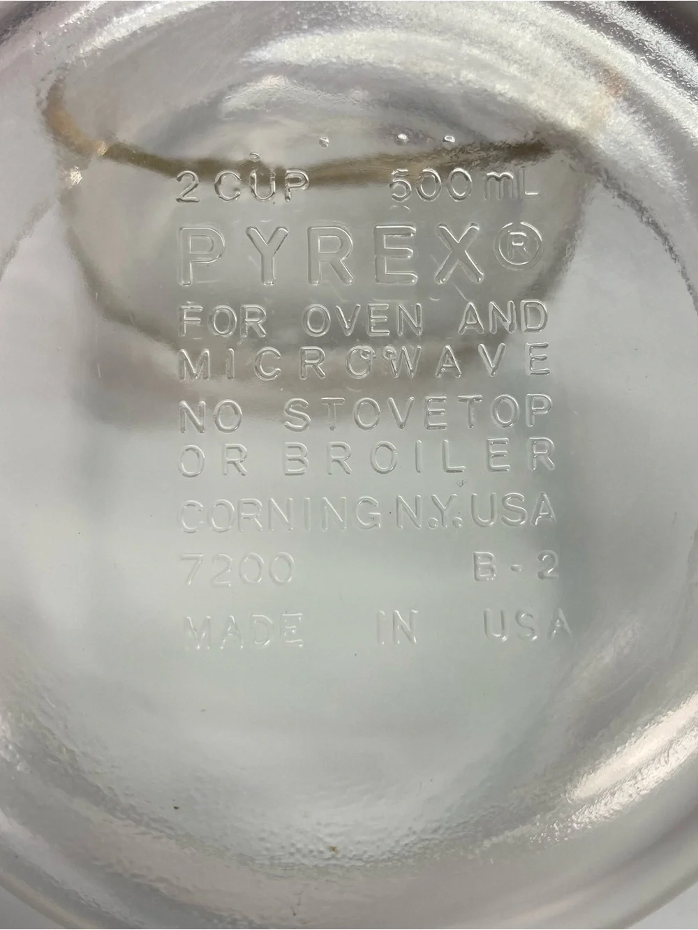 Pyrex Glass Bowls 2 cup 50 ml (No lid) 7200- 2 Piece Set - B23 Made in US